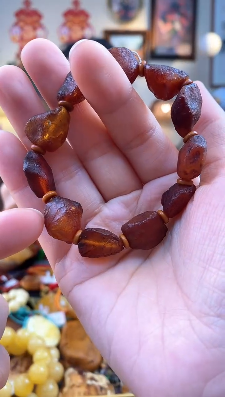 【闪购商品】琥珀手串未镶嵌手串