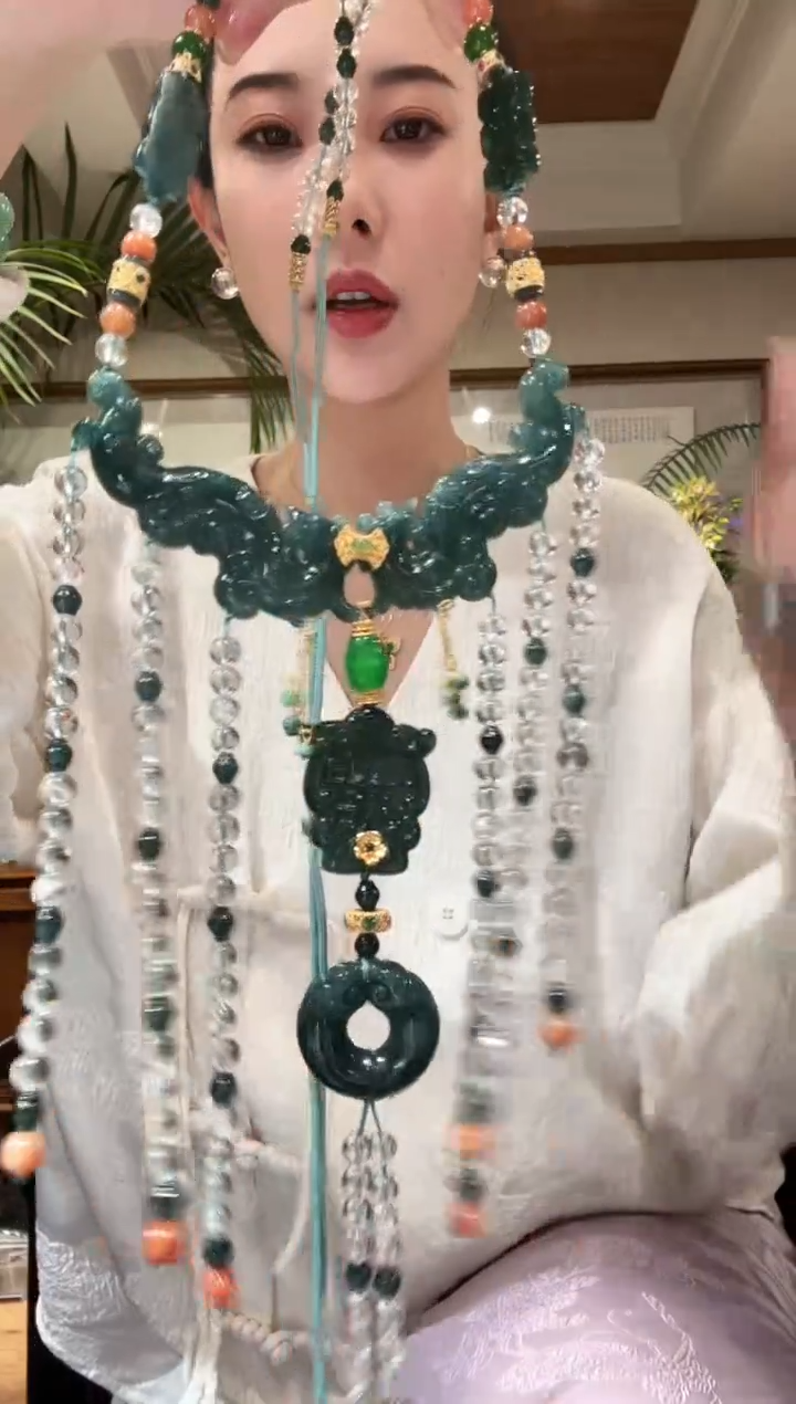 【闪购商品】翡翠颈饰未镶嵌国风