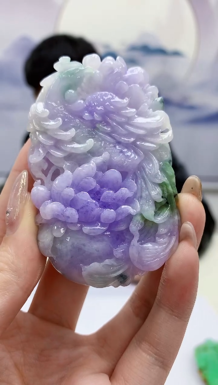 【闪购商品】定制翡翠未镶嵌4925jw-毛货挂件108