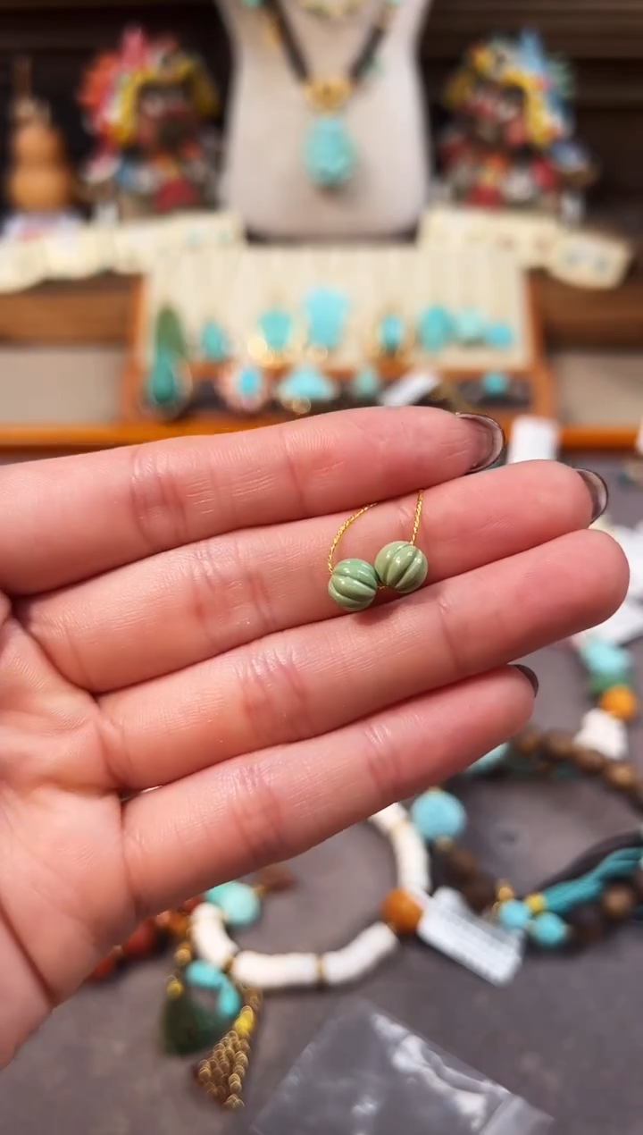 未镶嵌绿松石配饰瓜珠