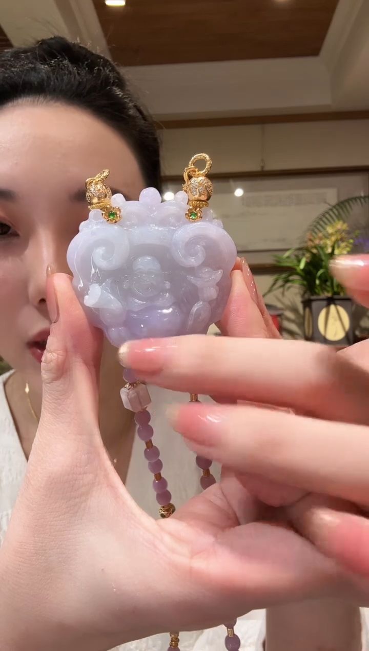 【闪购商品】翡翠颈饰未镶嵌国风