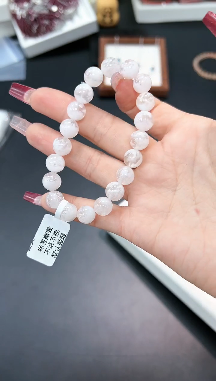 【闪购商品】水晶手串未镶嵌57g多样性发其一/1条9mm默认微瑕