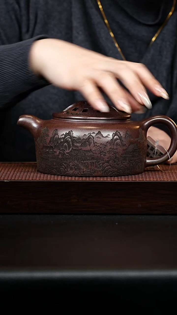 茶壶紫砂宜兴紫砂 牛盖
