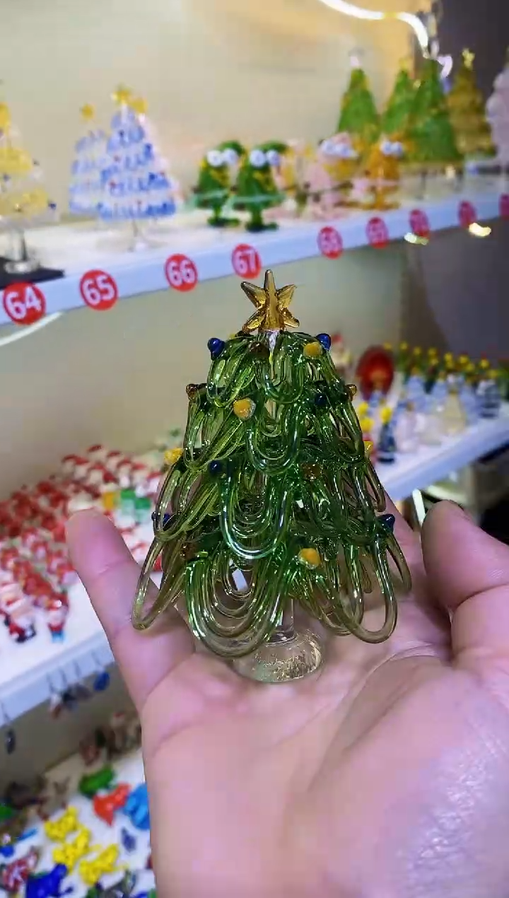【闪购商品】琉璃手工艺品大垂丝圣诞树