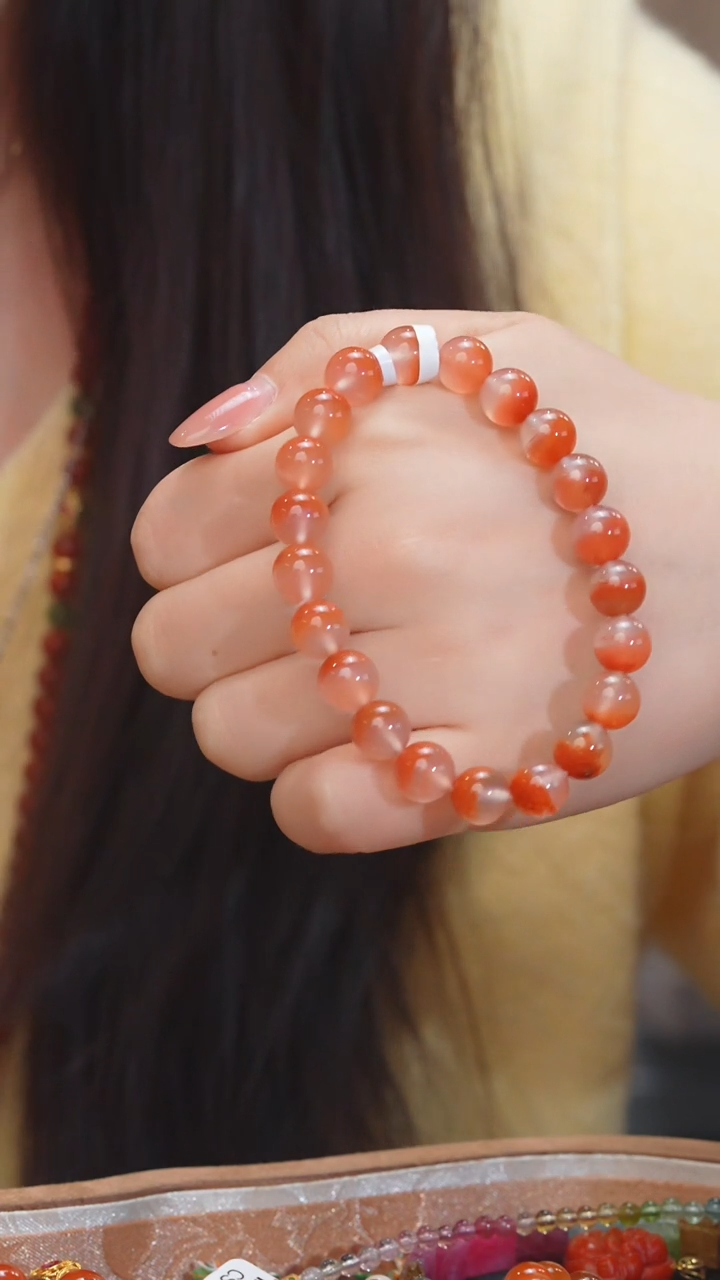 【闪购商品】南红玛瑙手串未镶嵌多样性发 卡9@@N7759