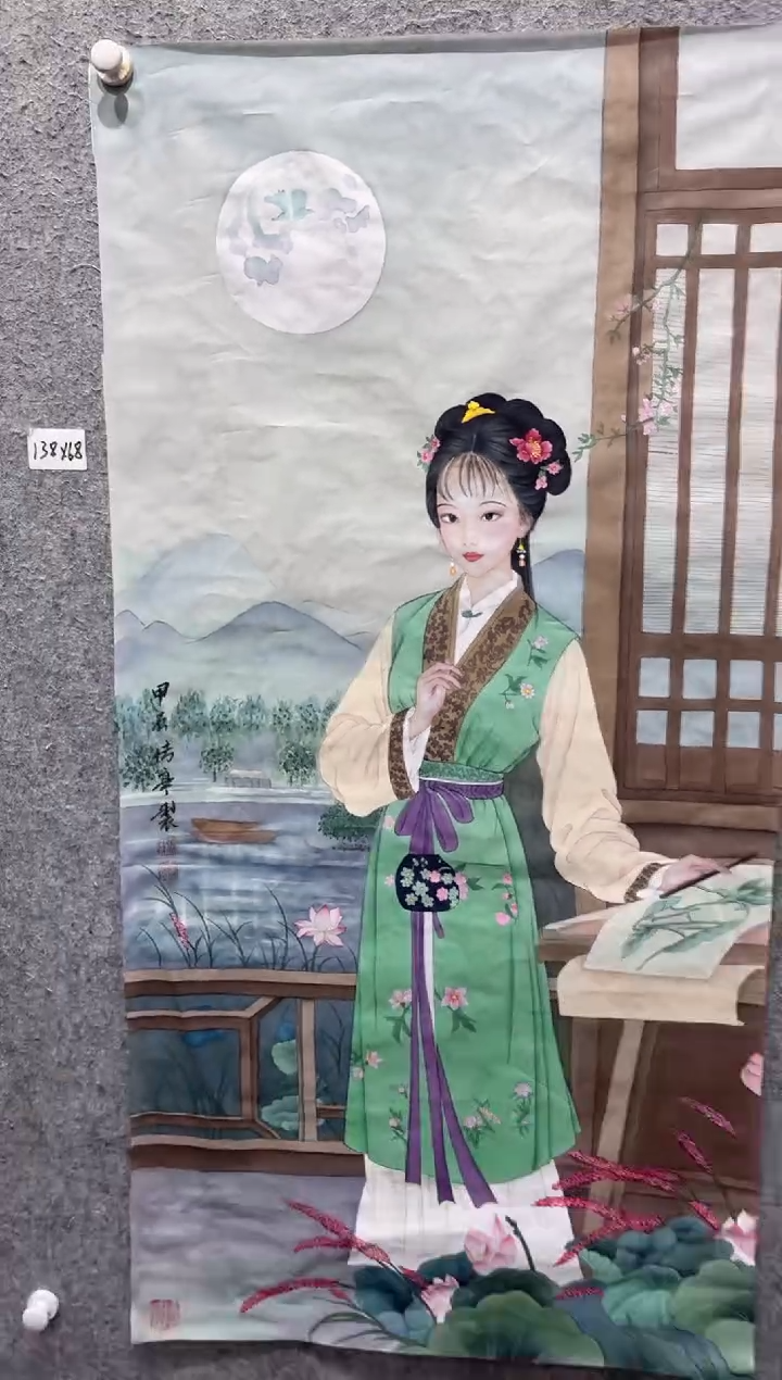 国画张传亭老师的红袍作品