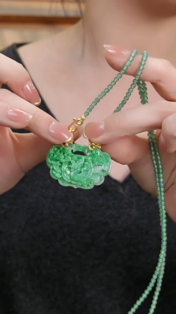 颈饰未镶嵌翡翠国风