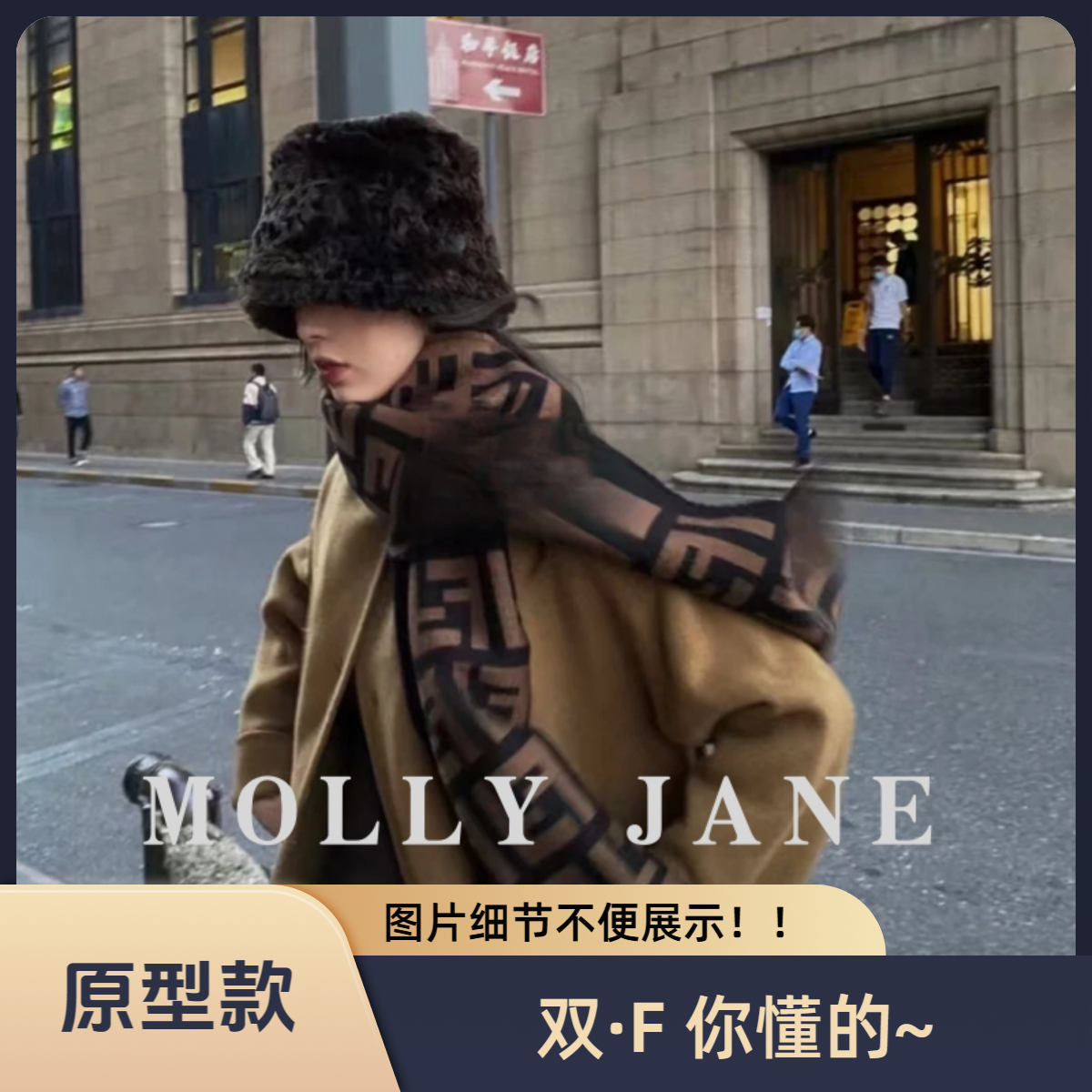 2025升级版保暖通用厚款欧美风法式围巾披肩百搭长款秋冬WJ-121