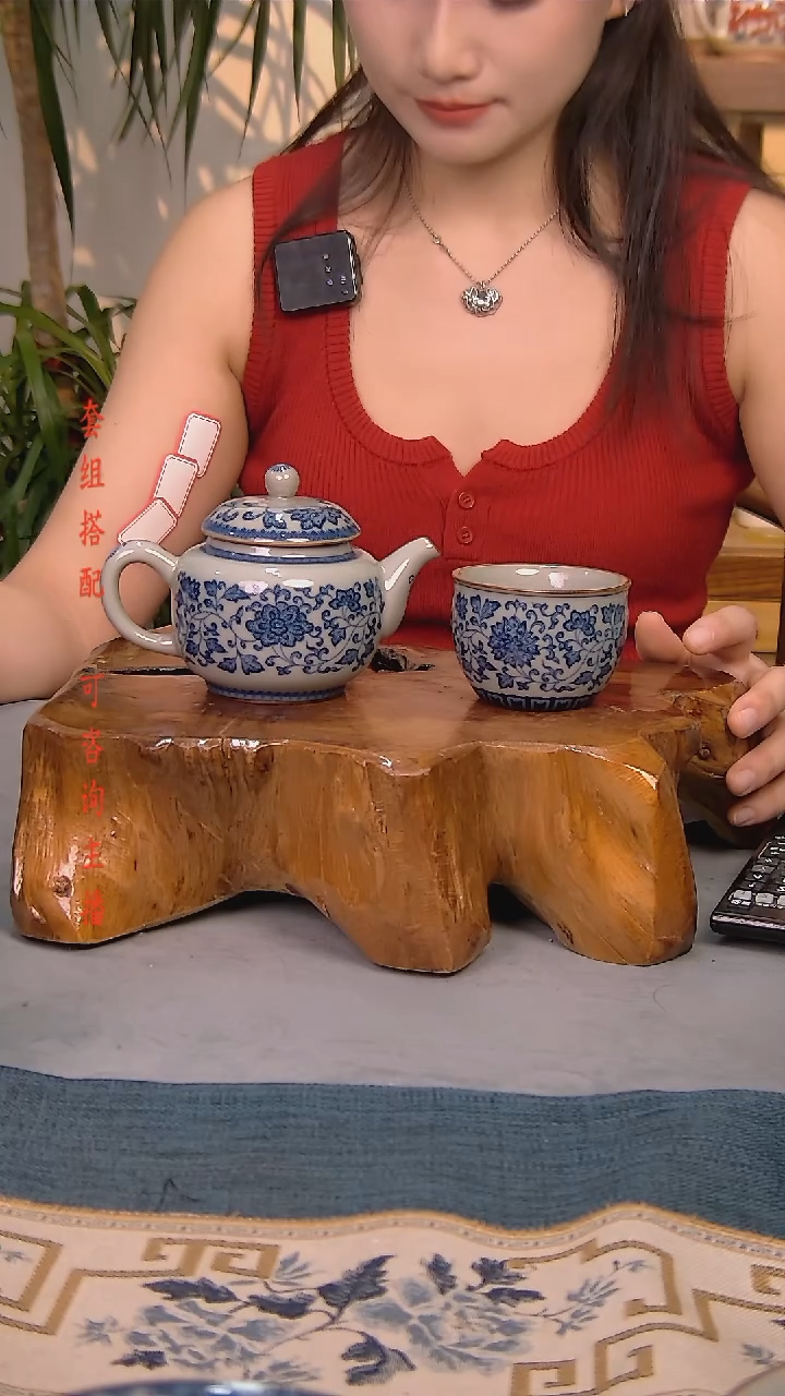简装家用款件套 老陶泥开片纹陶瓷茶具