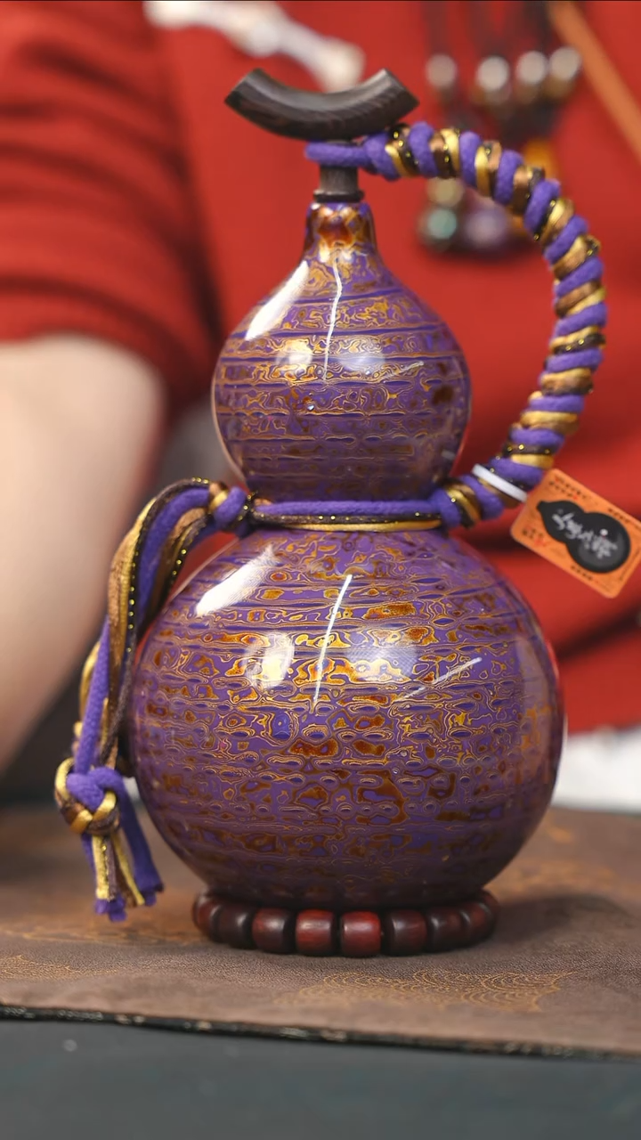 【闪购商品】RQ183大漆酒葫芦不包手串及旋转底座