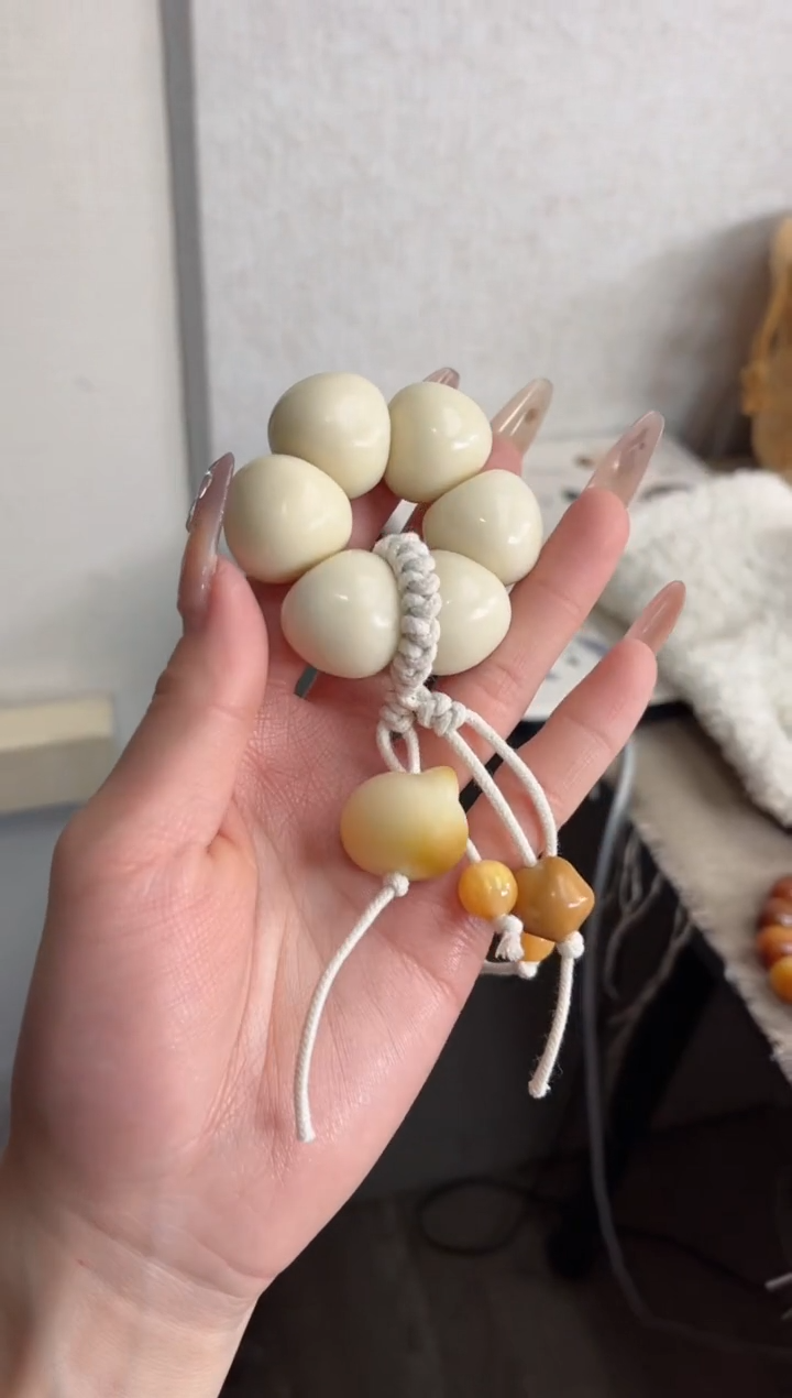 【闪购商品】菩提根/象牙果手串象牙果蒜瓣肠+猫猫头21mm手捻
