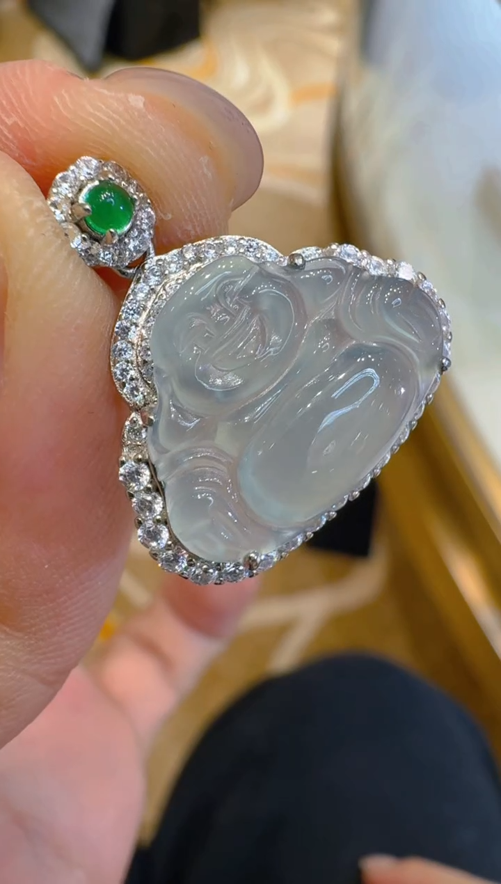 吊坠(不含链)银S925镶嵌翡翠多样性团购发一件