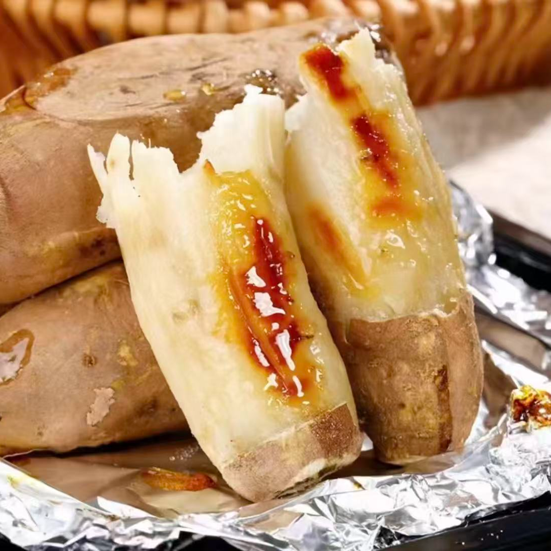 《农人老三》白玉冰糖心地瓜细腻无丝顺丰包邮g地瓜山东省