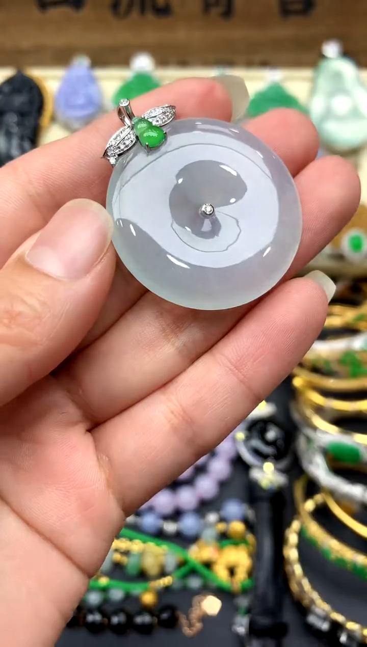 【闪购商品】翡翠颈饰18K金镶嵌351-中国好珍宝