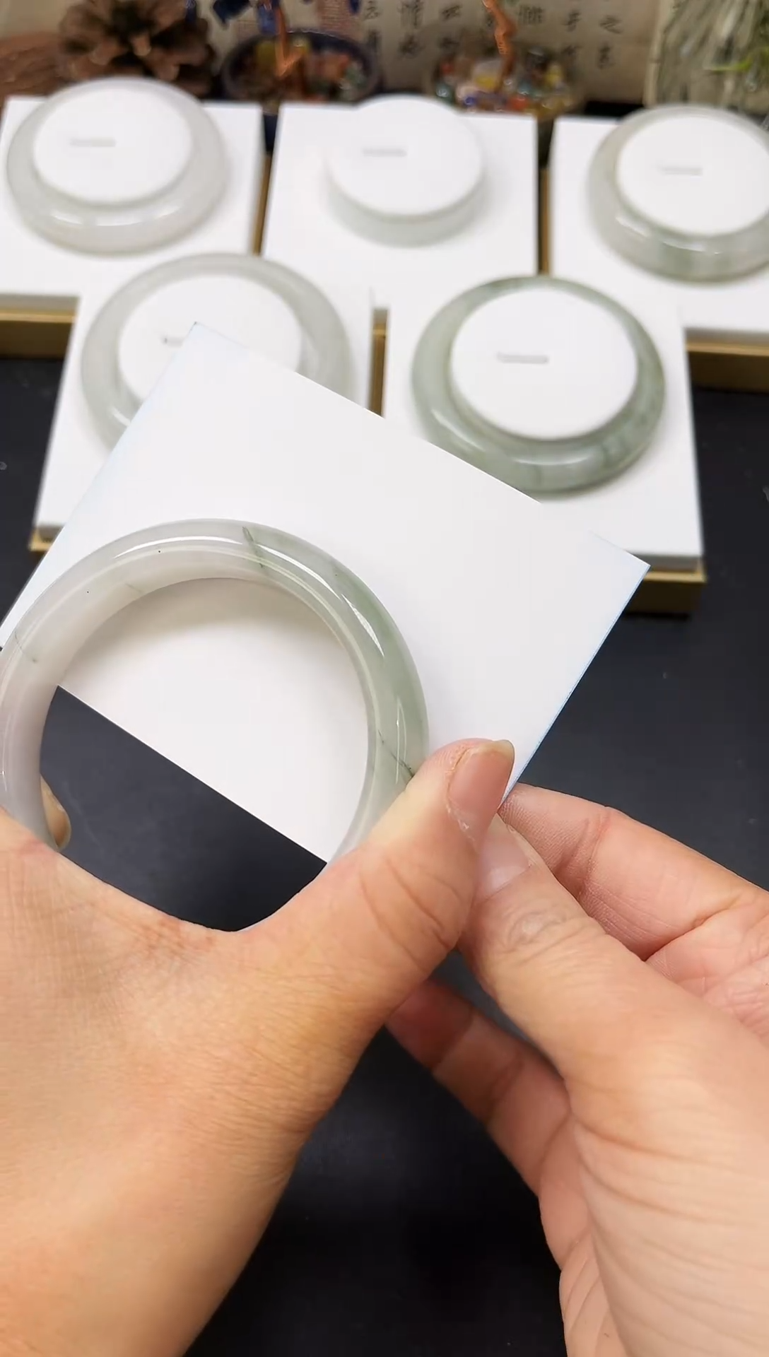 未镶嵌手镯石英质玉A129-59/60/61