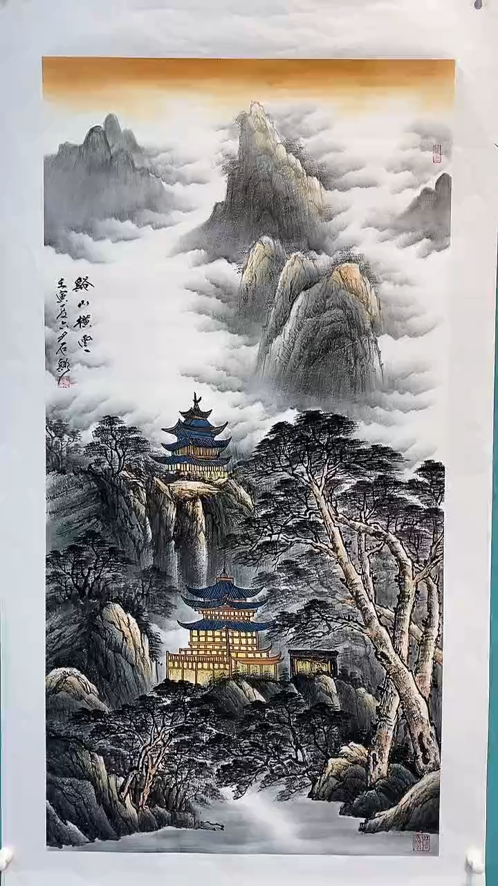 国画画都展厅明德老师国画作品35