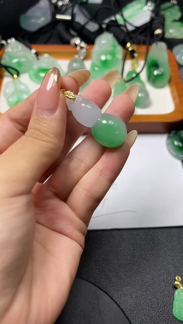 颈饰未镶嵌翡翠所见即所得   一图一物