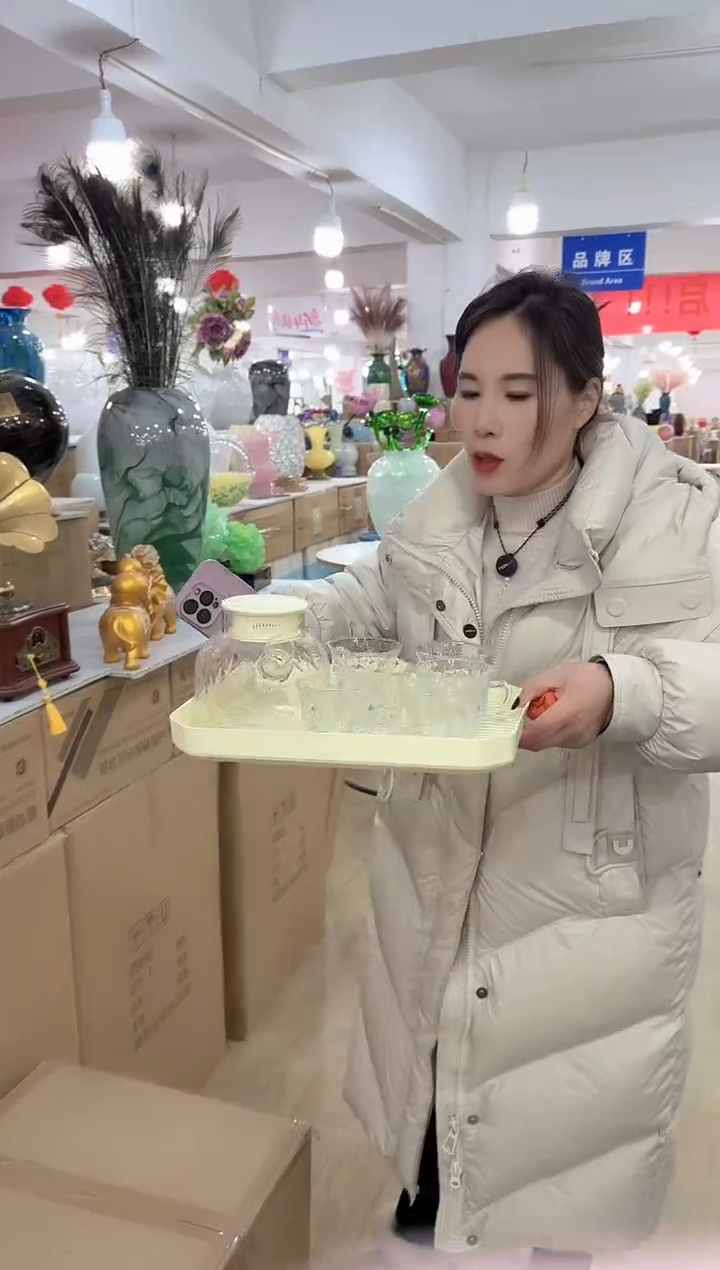 【闪购商品】无铅玻璃美全花器-s-早42