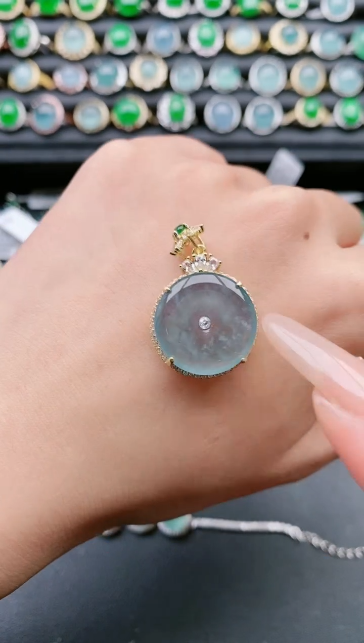 【闪购商品】翡翠戒指银S925镶嵌11111