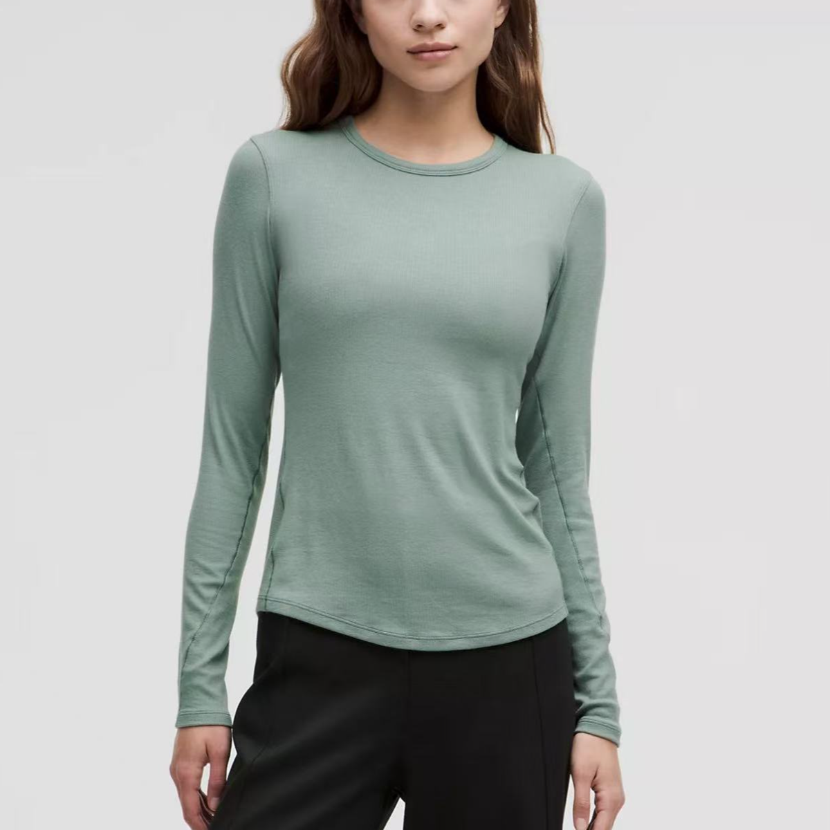 lululemon hold tight long sleeve女士螺纹长袖上衣
