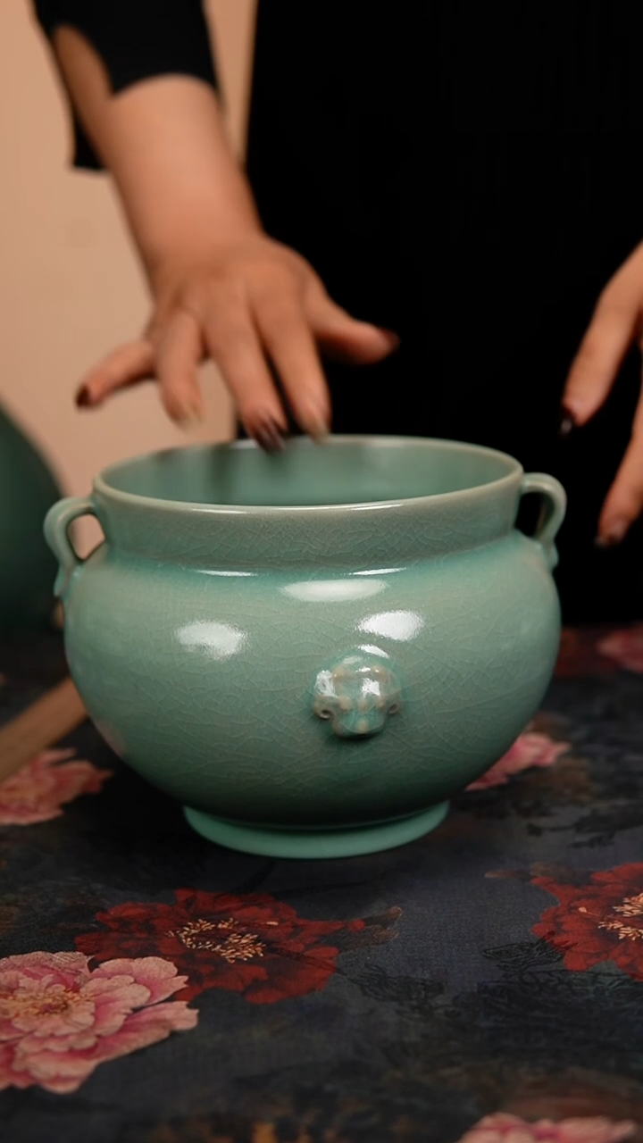 瓷片原产地原矿釉汝瓷