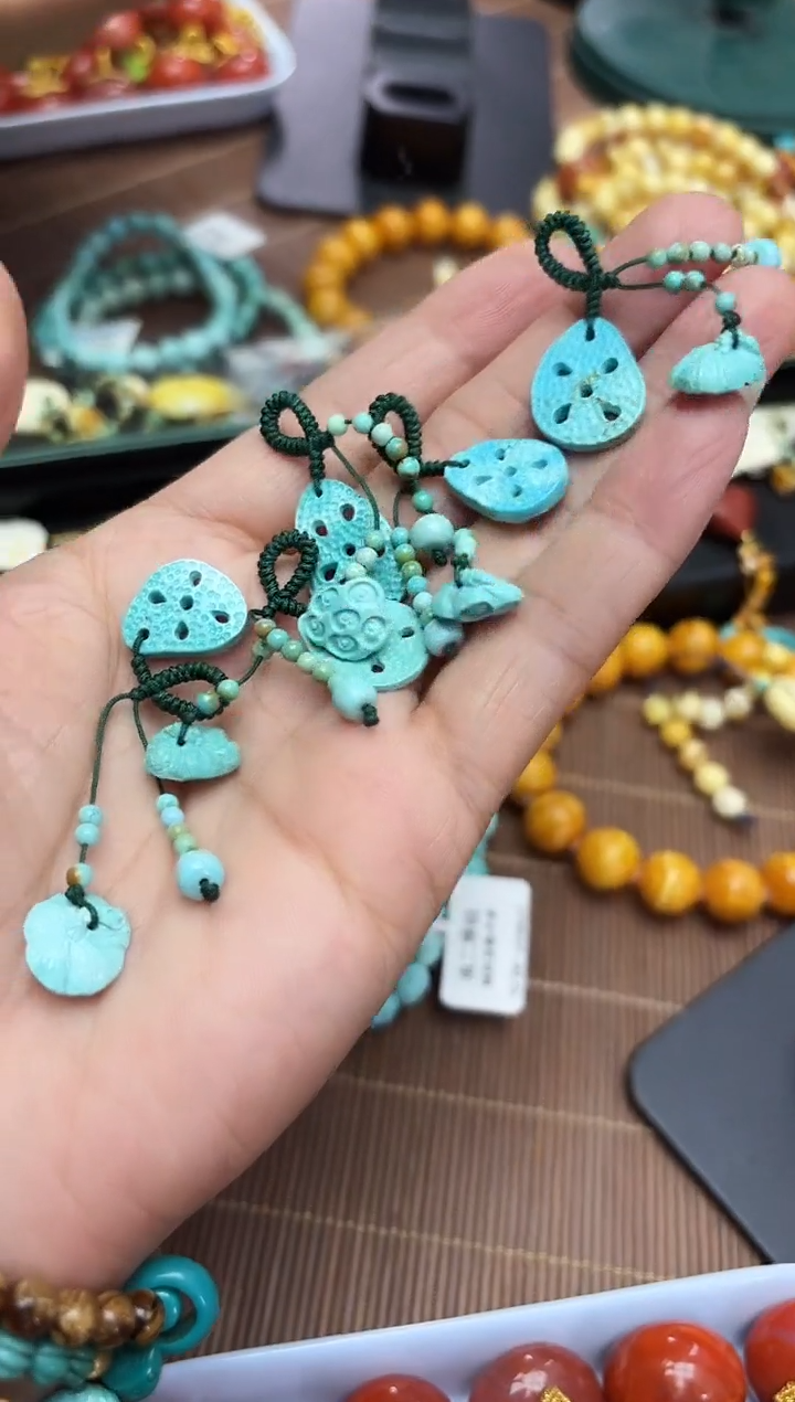 未镶嵌绿松石珠宝奇石提溜多样性发其一