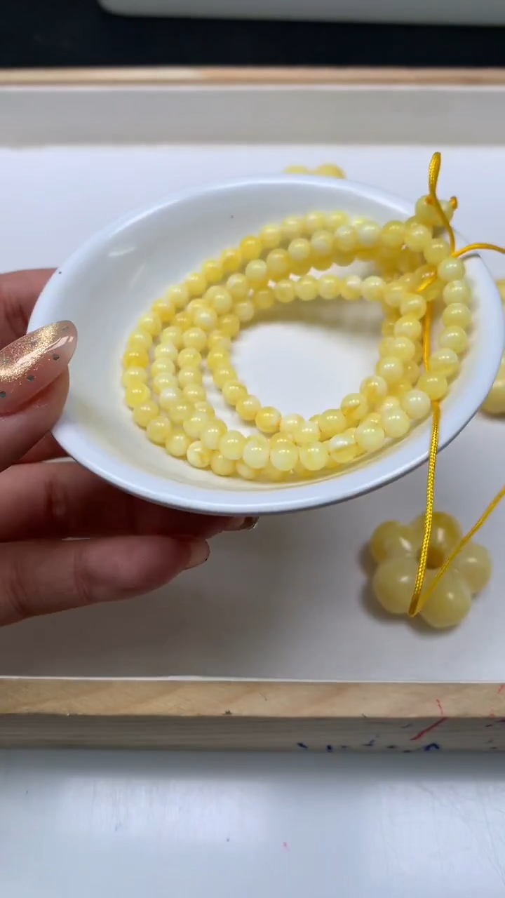 裸石蜜蜡未镶嵌白花蜡5mm一条9.9元