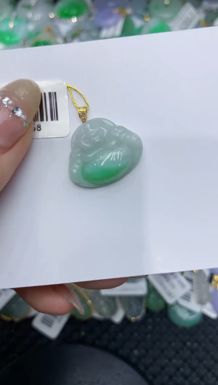 【闪购商品】翡翠颈饰18K金镶嵌222222222