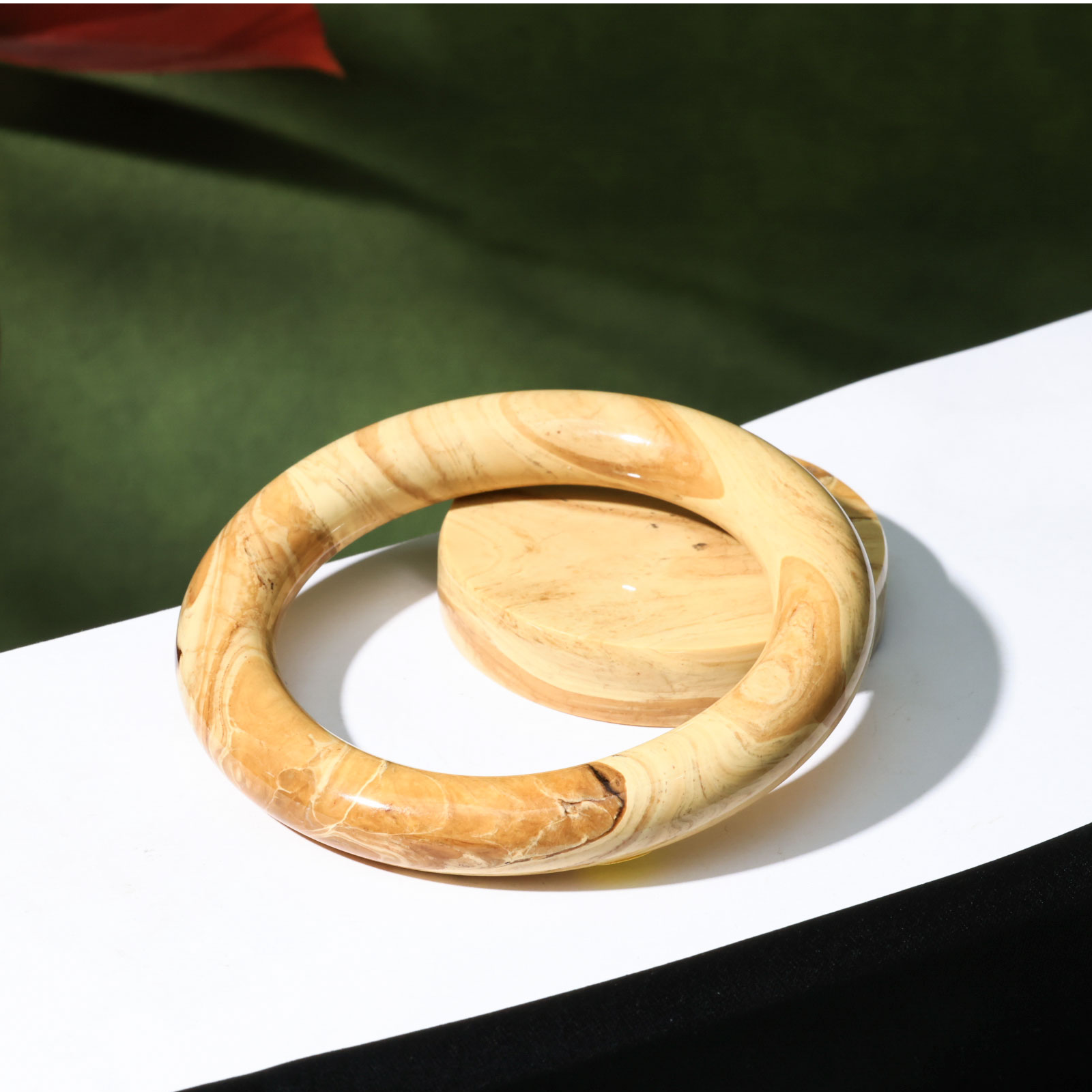 【意婵】（套装）《古越镯》原矿天然稀缺根珀手镯-917069（编码15）