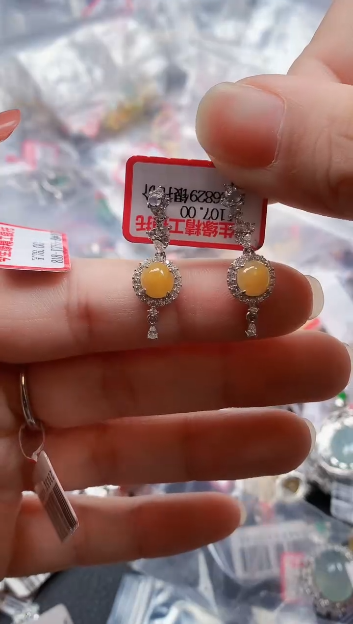 银S925镶嵌戒指翡翠天然A货缅甸翡翠