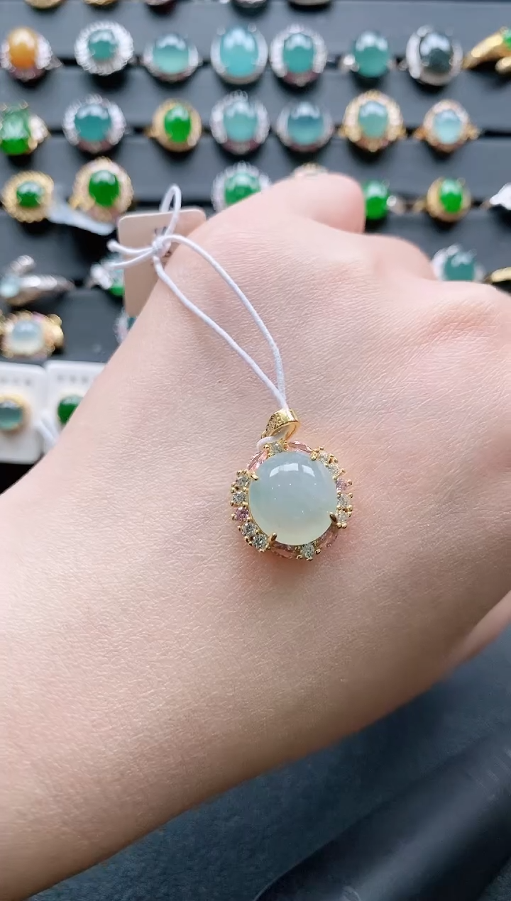 【闪购商品】翡翠戒指银S925镶嵌11111111
