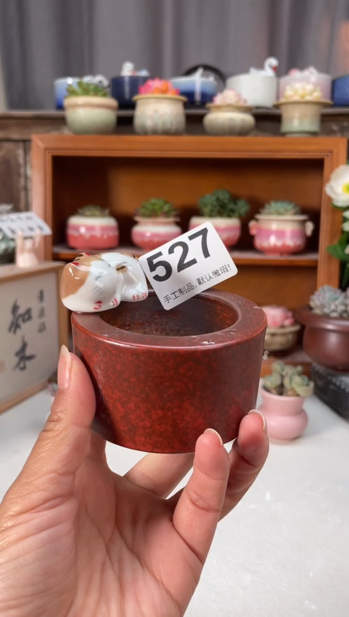 瓷片言*。527知木小芳花盆