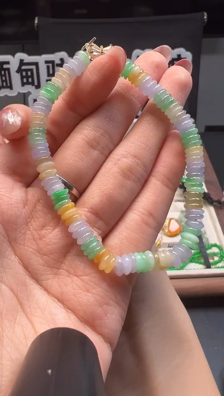 未镶嵌手串翡翠 缅甸珠宝严选