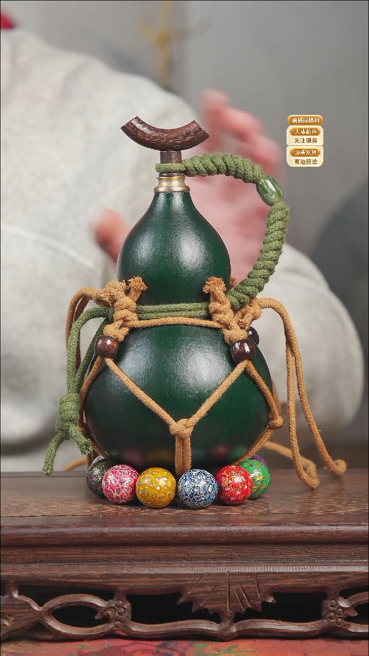 WT087网兜款葫芦不包手串87