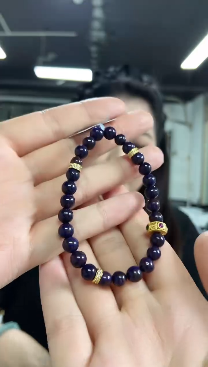 【闪购商品】苏纪石（舒俱来）手串未镶嵌多样性发其一颜色微差