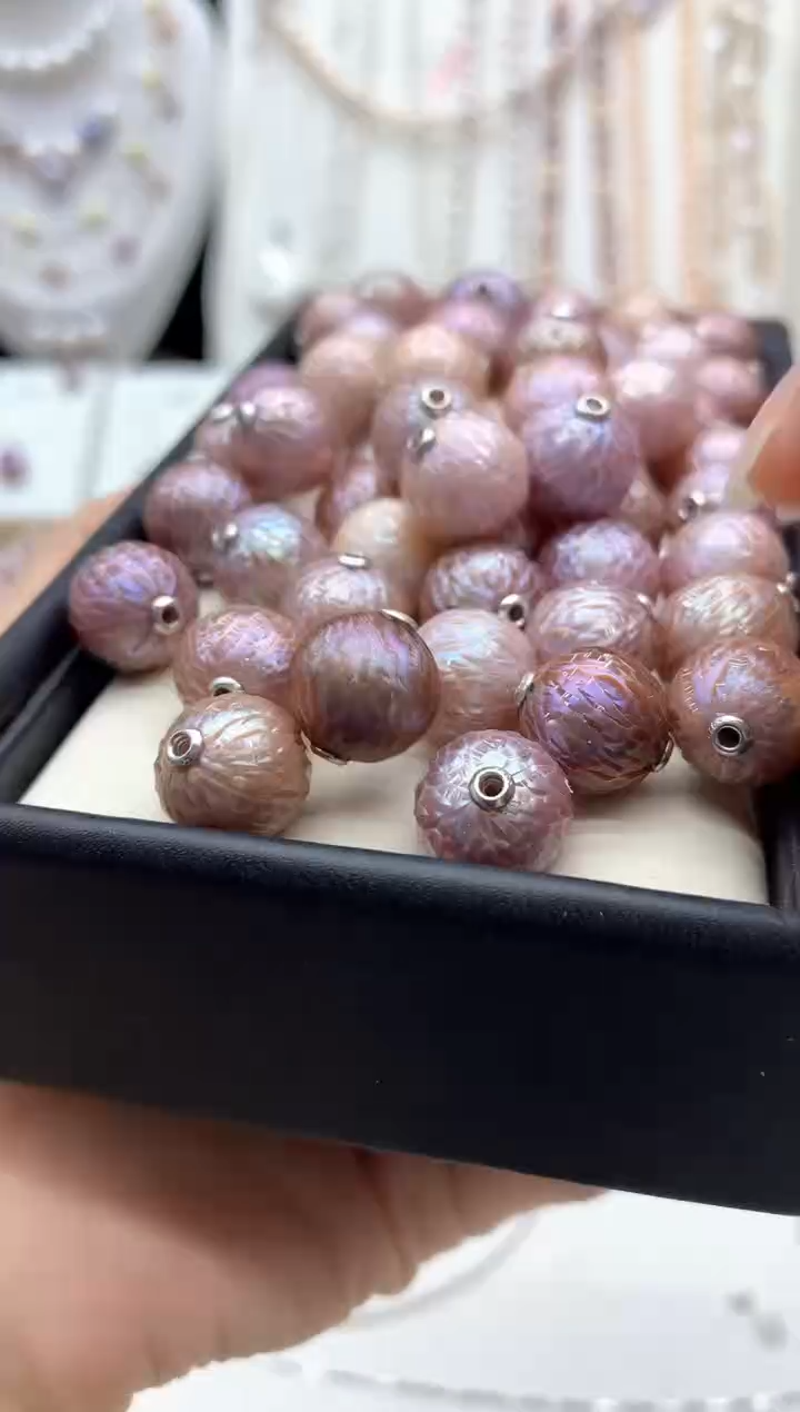 淡水珍珠银S925镶嵌吊坠(不含链)多样性发其一