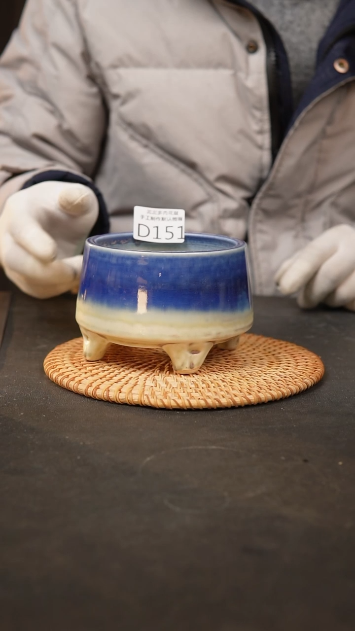 【闪购商品】瓷片151泥泥手工花盆