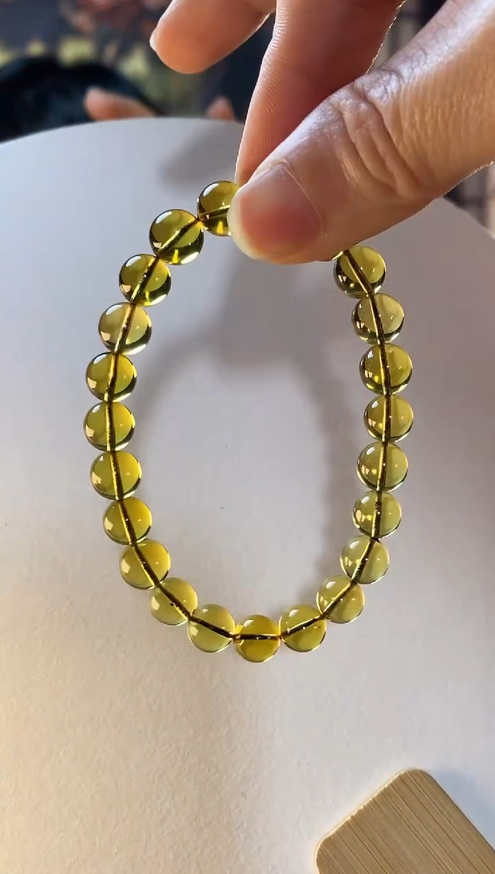 【闪购商品】琥珀颈饰未镶嵌墨西哥蓝珀单圈8+