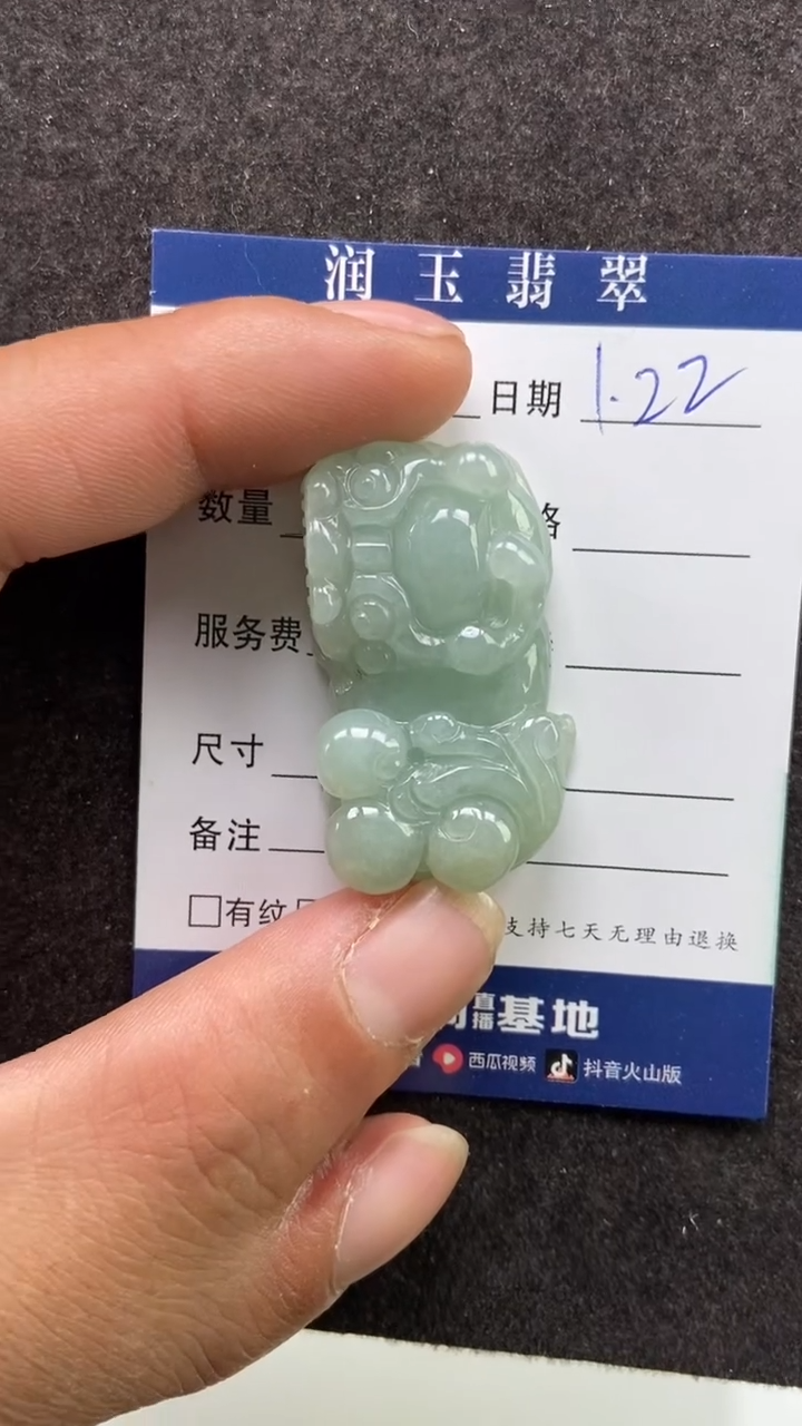 【闪购商品】翡翠颈饰未镶嵌多人貔貅