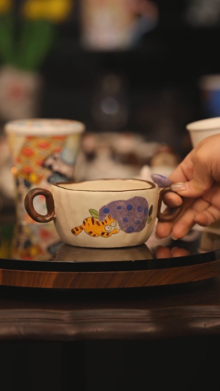 【闪购商品】摆件景德镇釉下彩绘设计师款陶瓷