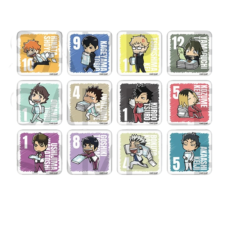 【日谷】排球少年 制作现场系列 Q版方形吧唧系列（默认代拆)