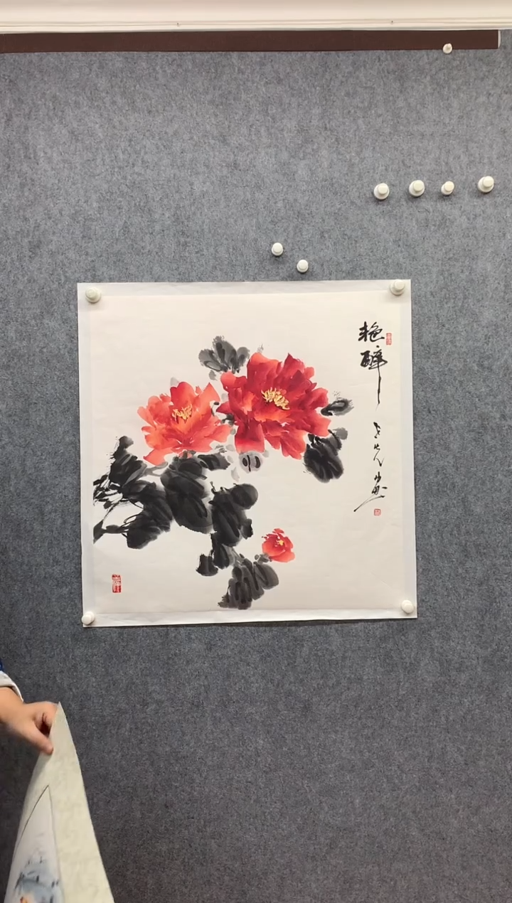 纸本68*68手绘国画作品定制