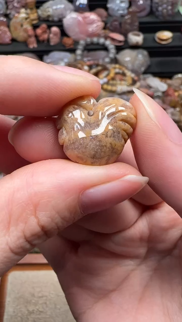 颈饰未镶嵌硅化珊瑚（珊瑚玉）506