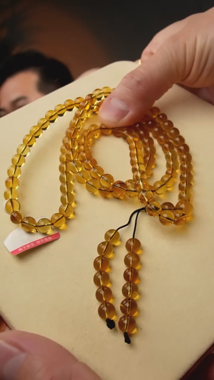 【闪购商品】琥珀颈饰未镶嵌7+蓝珀108