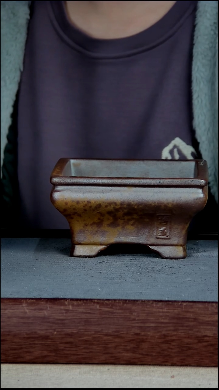 紫砂花盆13*6内径紫砂花盆