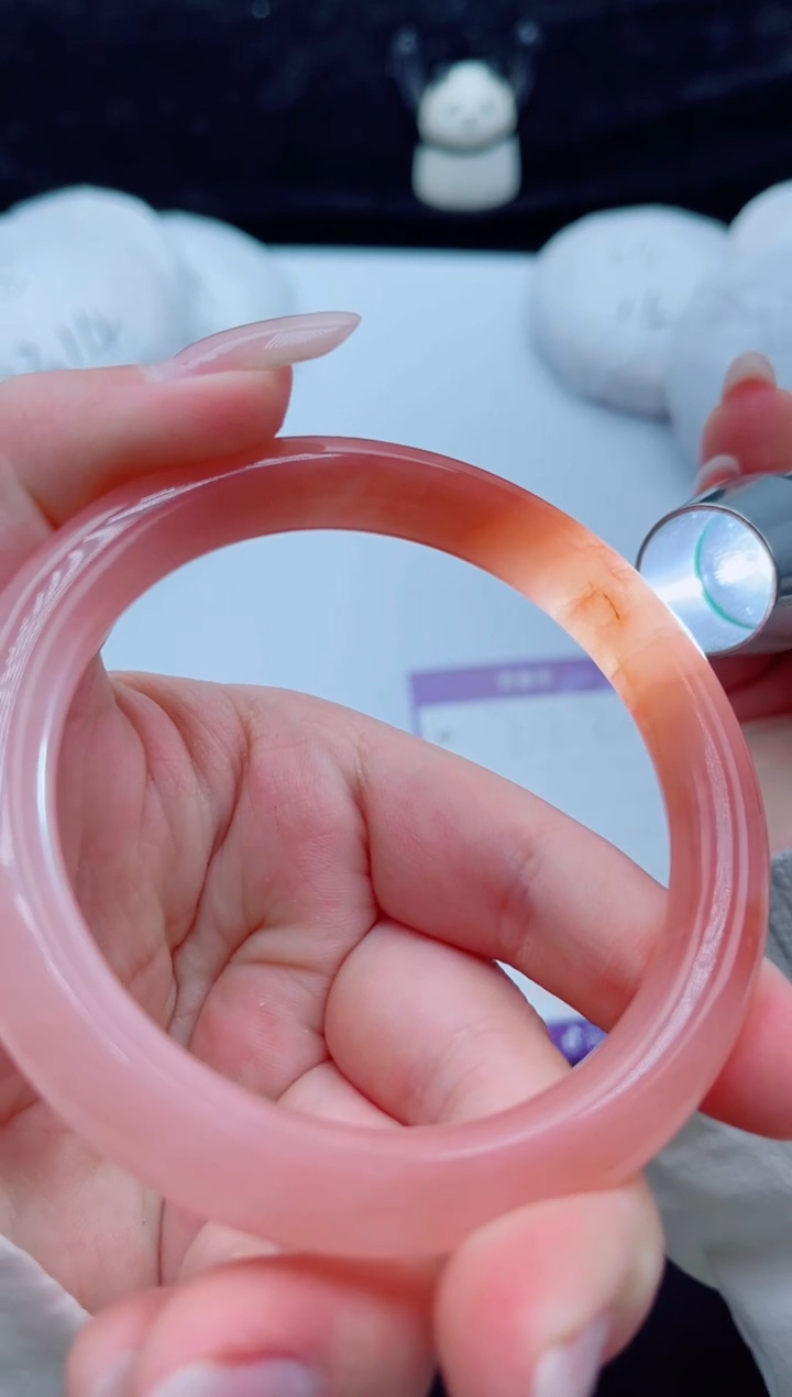 未镶嵌手镯石英质玉（金丝玉）222-