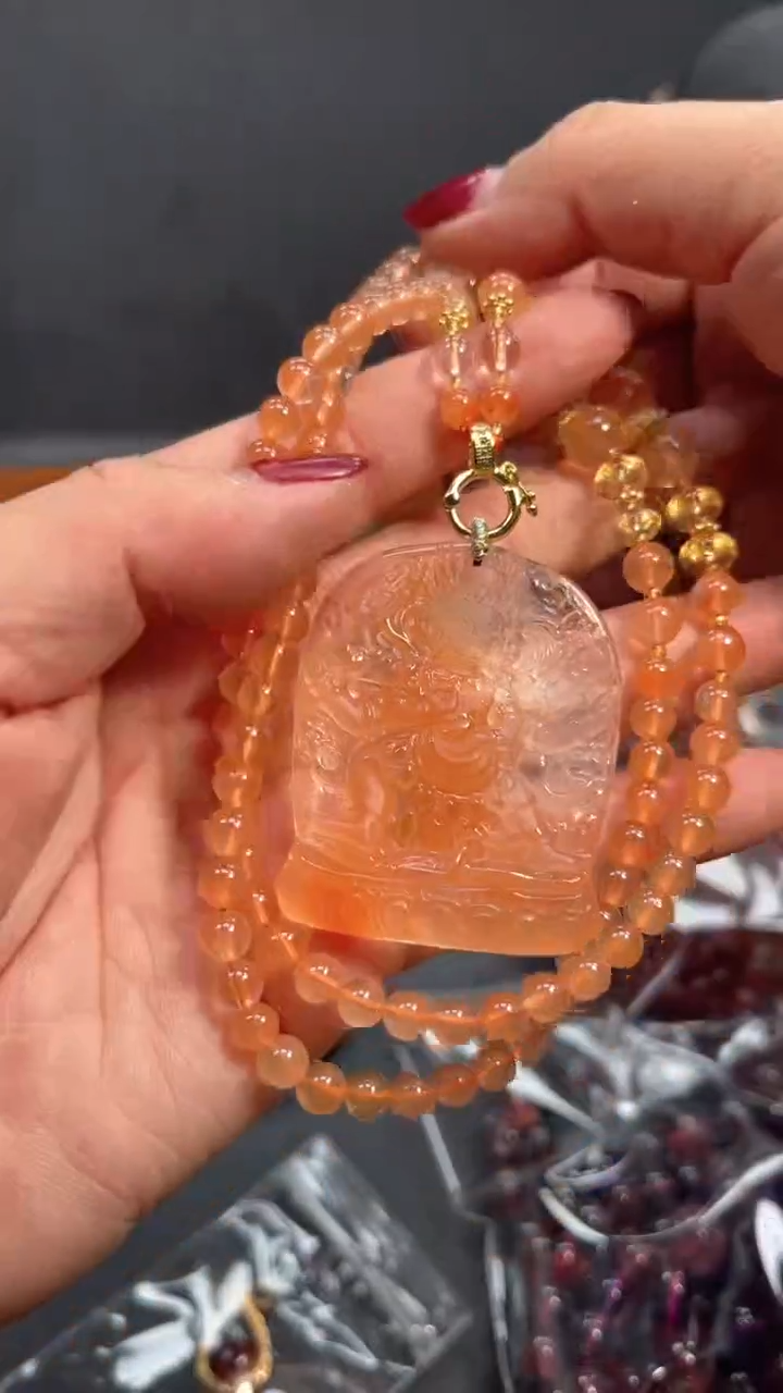 【闪购商品】水晶颈饰未镶嵌【百晶灵儿】天然水晶定制款