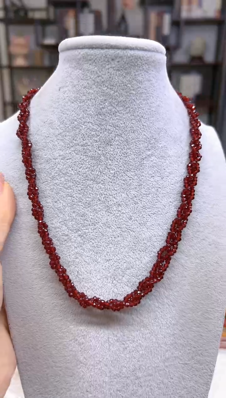 【闪购商品】石榴石项链未镶嵌X449