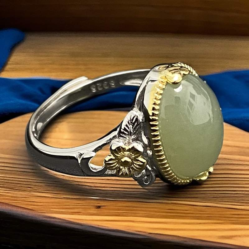 925银戒指 民族风镶嵌戒指 JZ00785