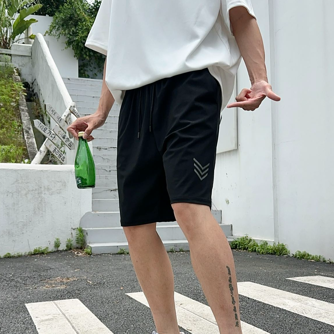 小米那 男士运动凉感速干短裤